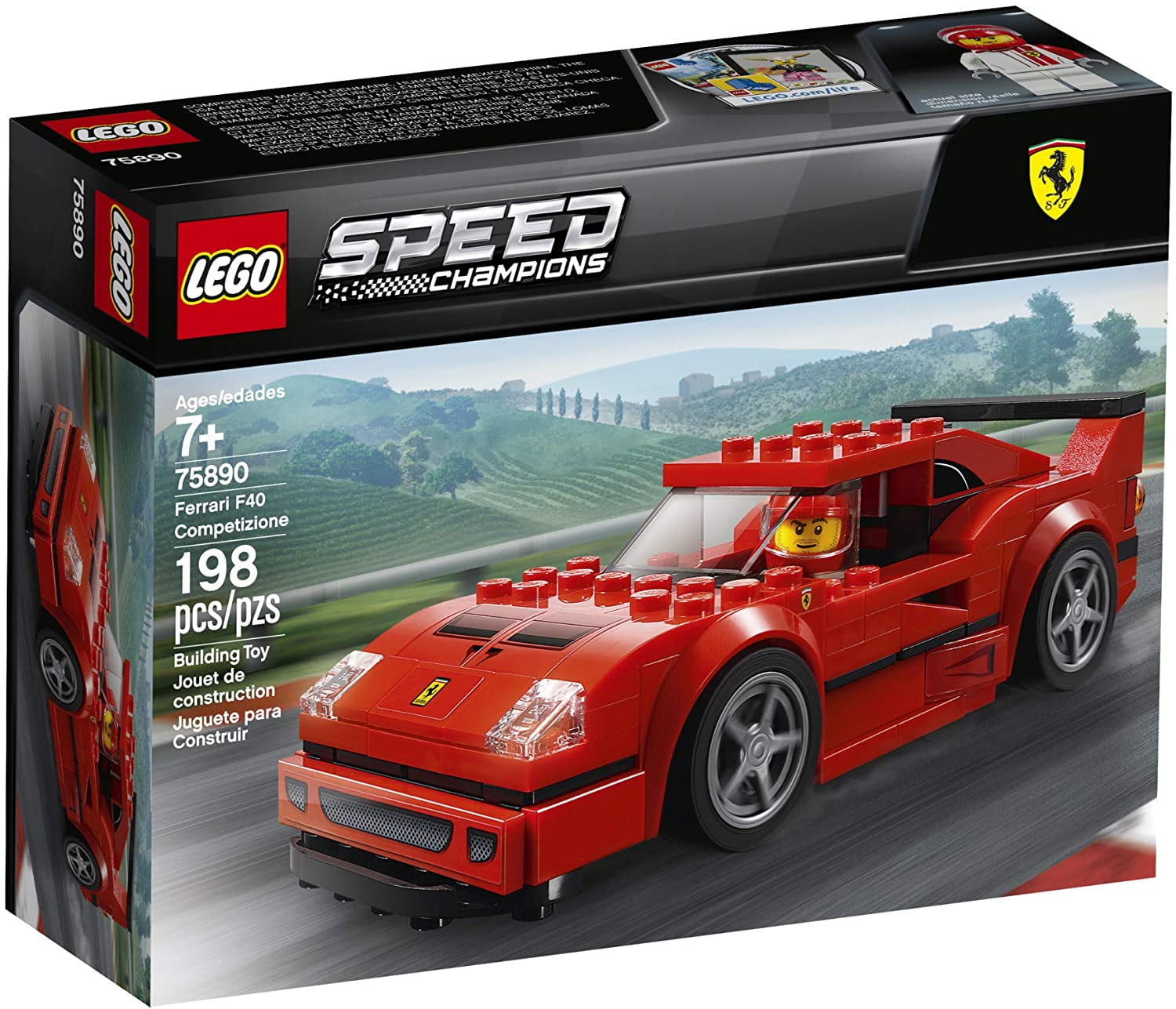 århundrede Perforering legation LEGO Speed Champions Ferrari F40 Competizione 75890 - Walmart.com