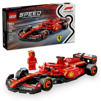 LEGO Speed Champions Ferrari SF-24 F1 Race Car Toy - Building Set for Kids, Boys & Girls, Ages 10+ - Gift for Birthdays - Ferrari F1 Model Car Kit for Display or Play - 77242
