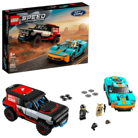 LEGO Speed Champions Ford GT Heritage Edition and Bronco R 76905 Building Toy (660 Pieces)
