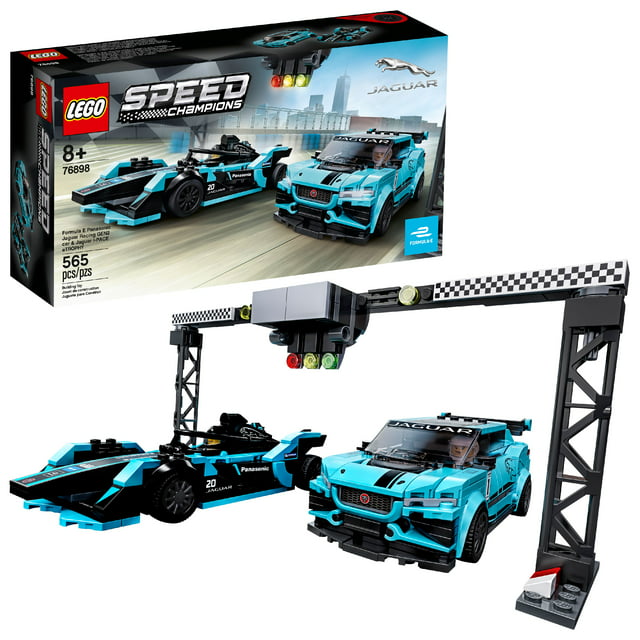LEGO Speed Champions Formula E Panasonic Jaguar Racing Gen2 car & I-PACE eTROPHY 76898 Building Kit