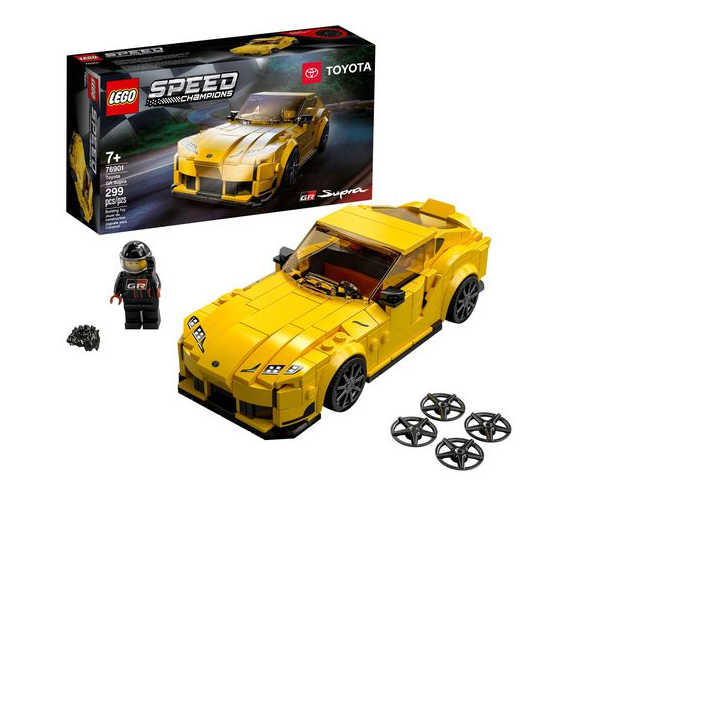 LEGO Speed Champions Toyota GR Supra 76901 Yellow Racing Car Building Set - image 1 of 3