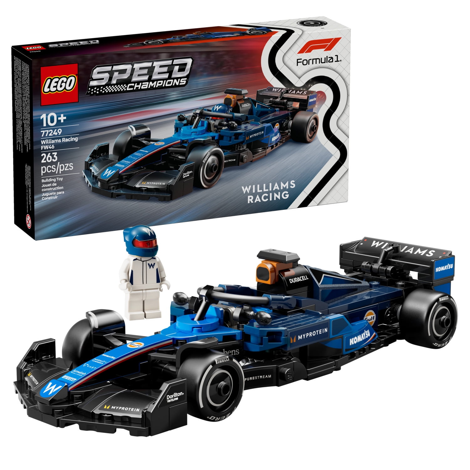Free Shipping! LEGO Speed Champions Williams Racing FW46 F1