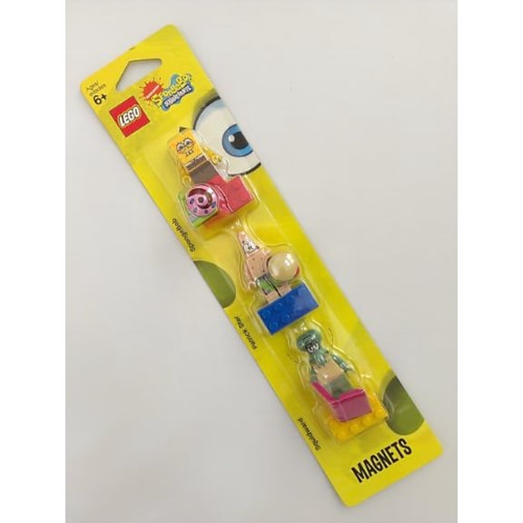 LEGO SpongeBob Magnet Set: SpongeBob, Patrick Star and Squidward / Lego SpongeBob Magnet Set [Sponge Bob Square Pants, Patrick Star, Ikarudo-tentacle scan] 852 713