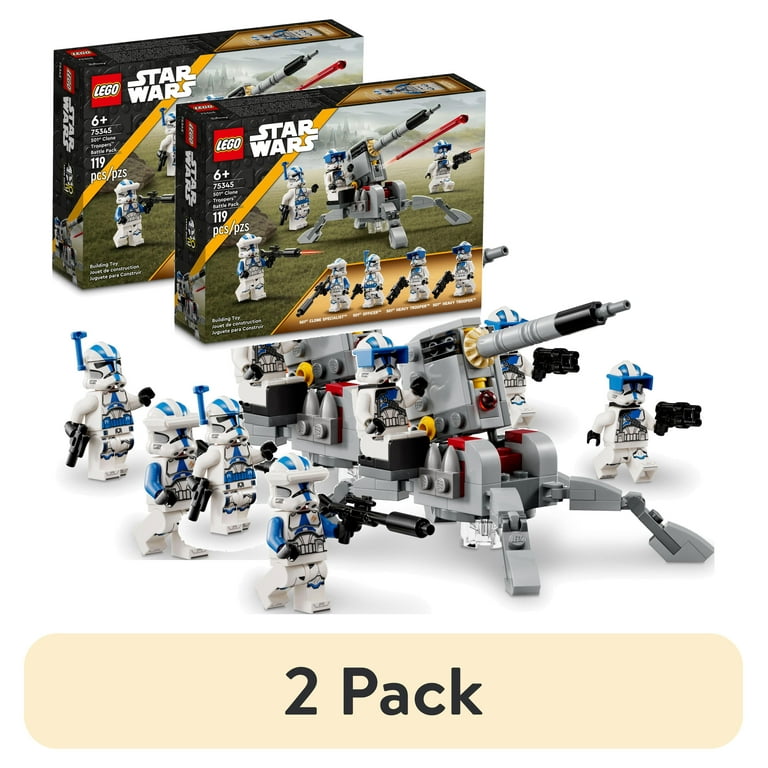 (2 pack) LEGO Star Wars 501st Clone Troopers Battle Pack Set 75345