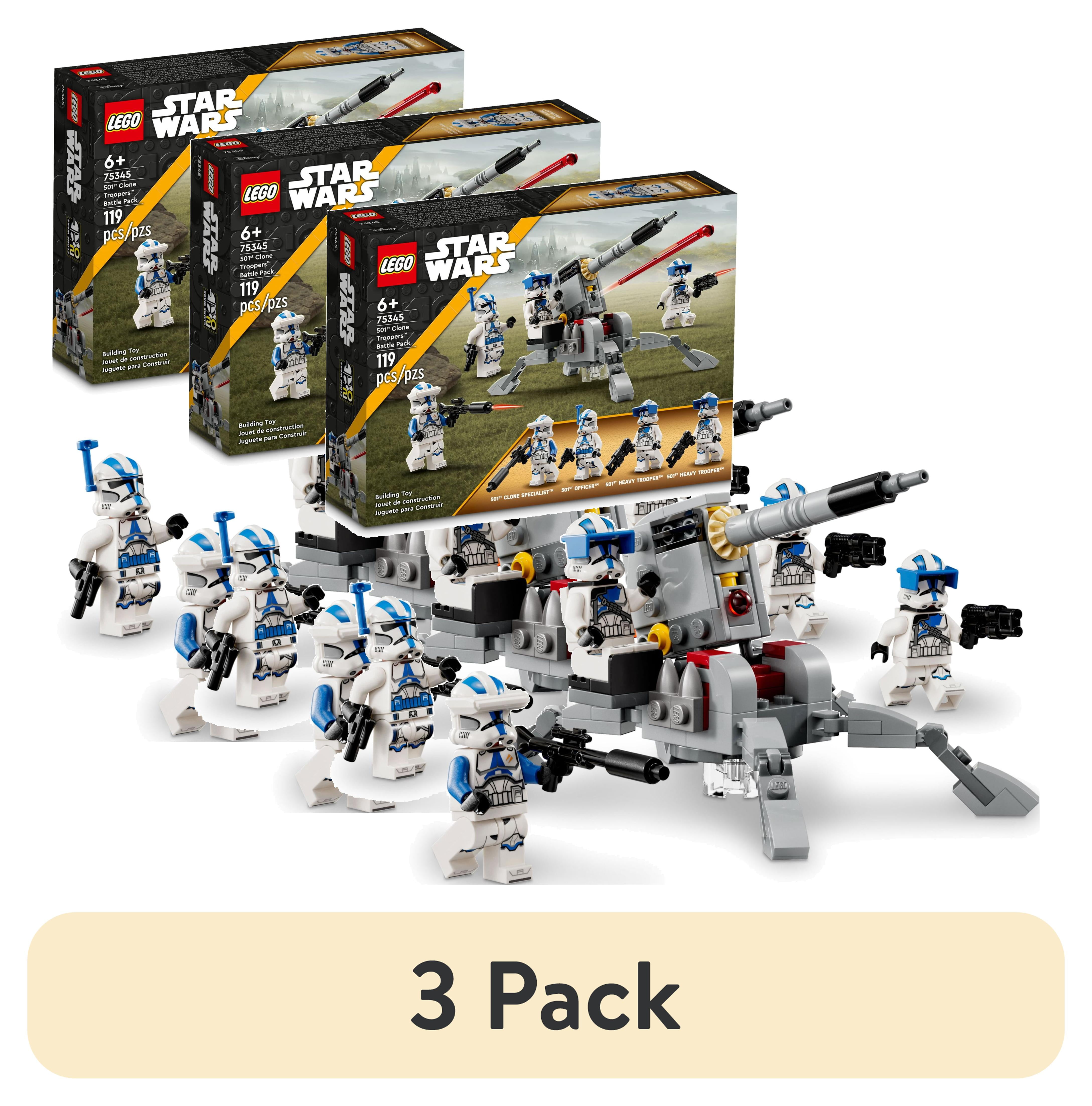 3 pack) LEGO Star Wars 501st Clone Troopers Battle Pack Set 75345 