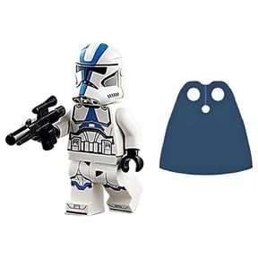 LEGO Star Wars 501st Trooper Plus Bonus Blue Starched Cape Interlocking Block Building Sets