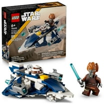 LEGO Star Wars Plo Koon’s Jedi Starfighter Microfighter Kids Toy - Building Toy for Pretend Play - Clone Wars Playset and Room Decor for Boys and Girls, Ages 6 - Birthday Gift Idea - 75400