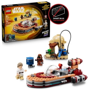 LEGO Star Wars SMART Play: Lukes Landspeeder - Building Toy for Action Play - Compatible Set with a SMART Tag and 2 LEGO Minifigures - Gift for Boys, Girls and Kids Ages 6+ - 75420