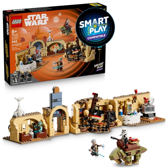 LEGO Star Wars SMART Play: Mos Eisley Cantina Toy Building Set for Kids - Compatible Set with 3 SMART Tags and 5 LEGO Minifigures - Gift for Boys, Girls and Fans Ages 8+ - 75425