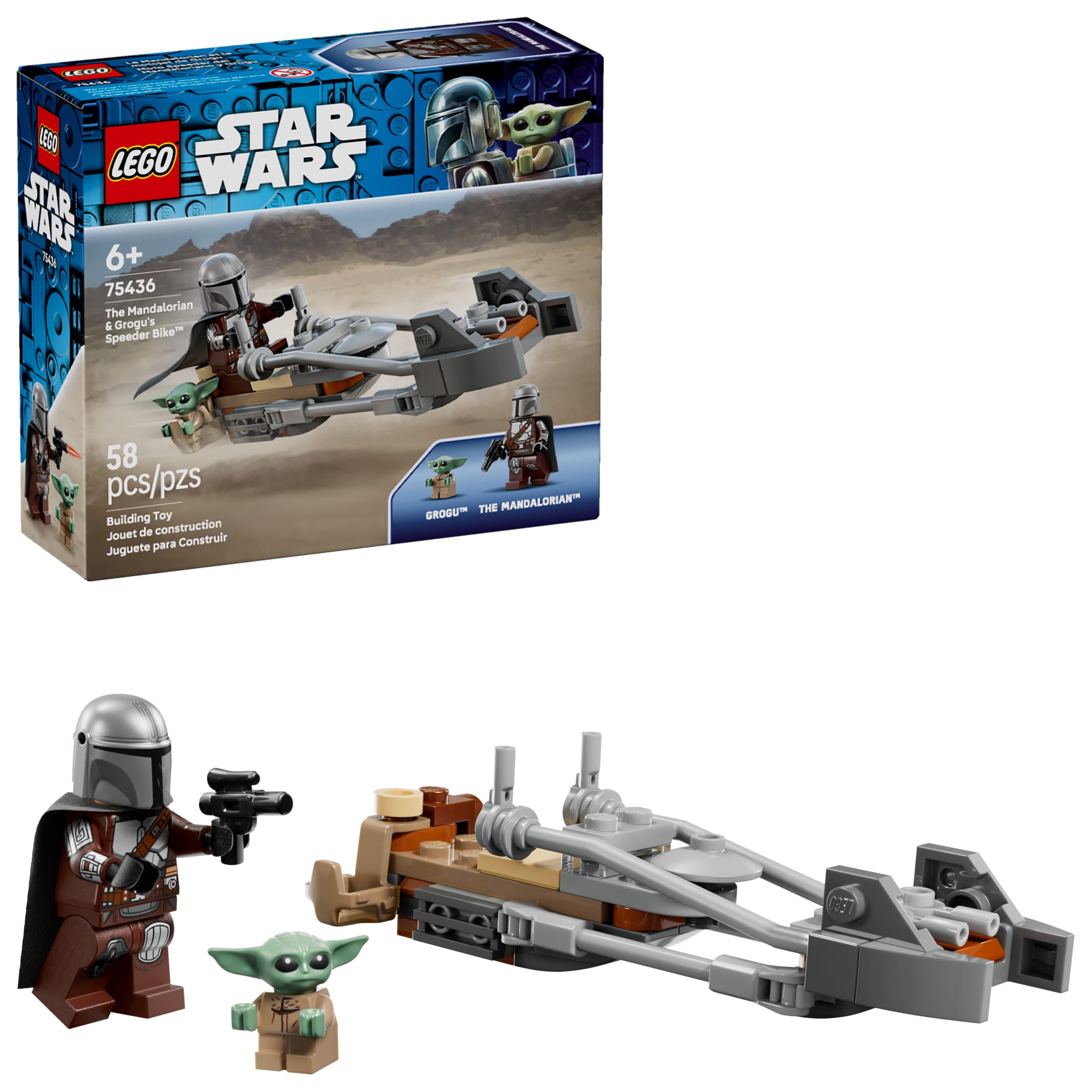 Lego Star Wars The Mandalorian & Grogu’s Speeder Bike (Set 75436) product photo