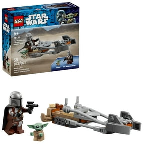 LEGO Star Wars The Mandalorian & Grogu's Speeder Bike - Building Toy for Boys & Girls, Ages 6+ - Great Gift for Kids - W/ 2 Star Wars Figures - 75436