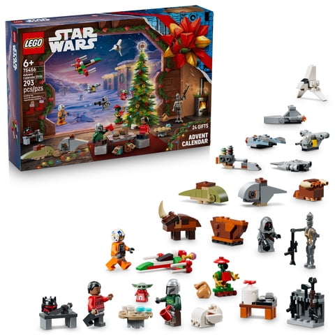 LEGO Star Wars Advent Calendar 2026 - Christmas Advent Calendar for Kids, Ages 6+ - Family Holiday Activity - Includes Festive Star Wars Minifigures - 75456