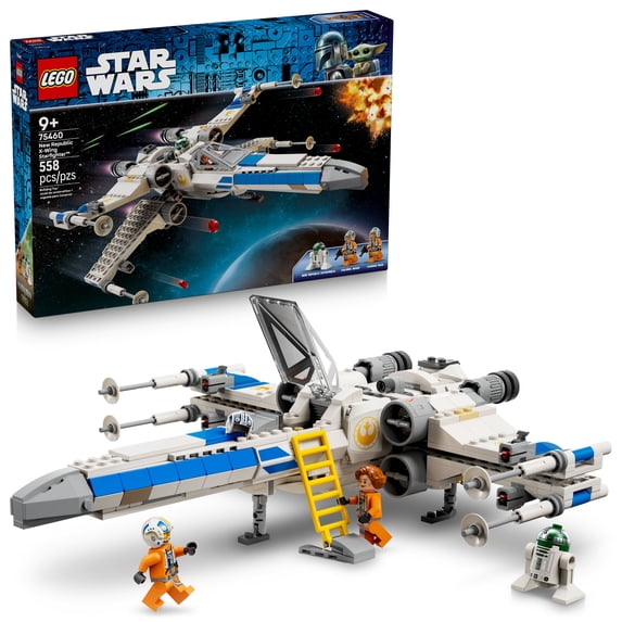 LEGO Star Wars New Republic X-Wing Starfighter Building Toy - Build and Display Set for Boys & Girls, Ages 9+ - Star Wars Gift for Birthdays & Fans - 75460