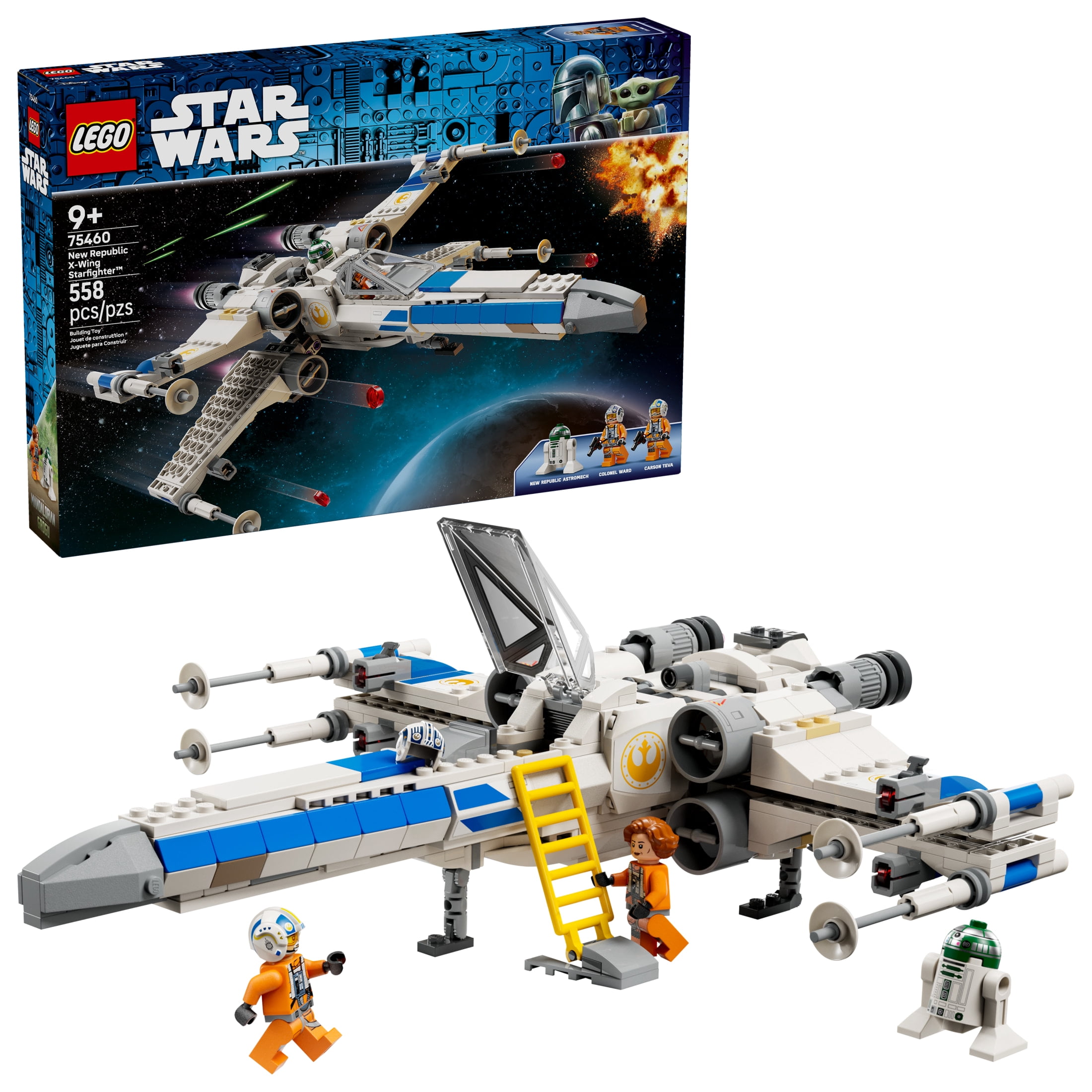 LEGO Star Wars New Republic X-Wing Starfighter Building Toy - Build and Display Set for Boys & Girls, Ages 9+ - Star Wars Gift for Birthdays & Fans - 75460