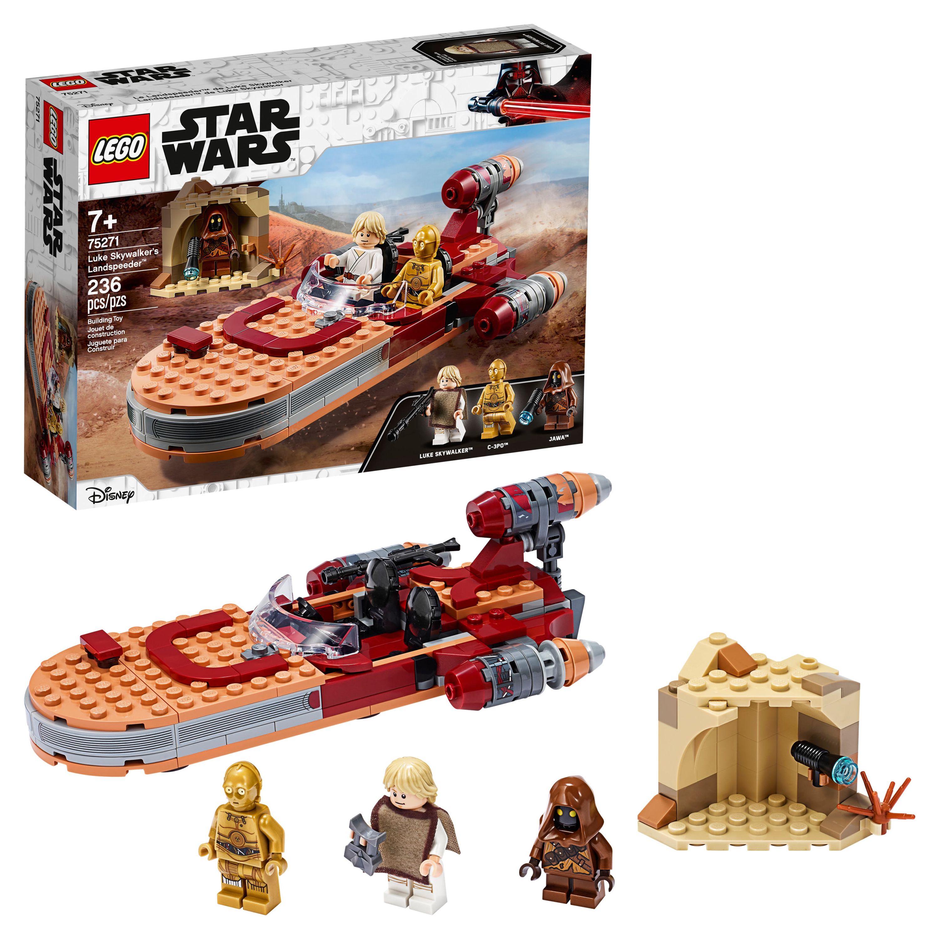 LEGO Star Wars: A New Hope Luke Skywalker’s Landspeeder 75271 Building Kit, Collectible Set (236 Pieces) - image 1 of 5