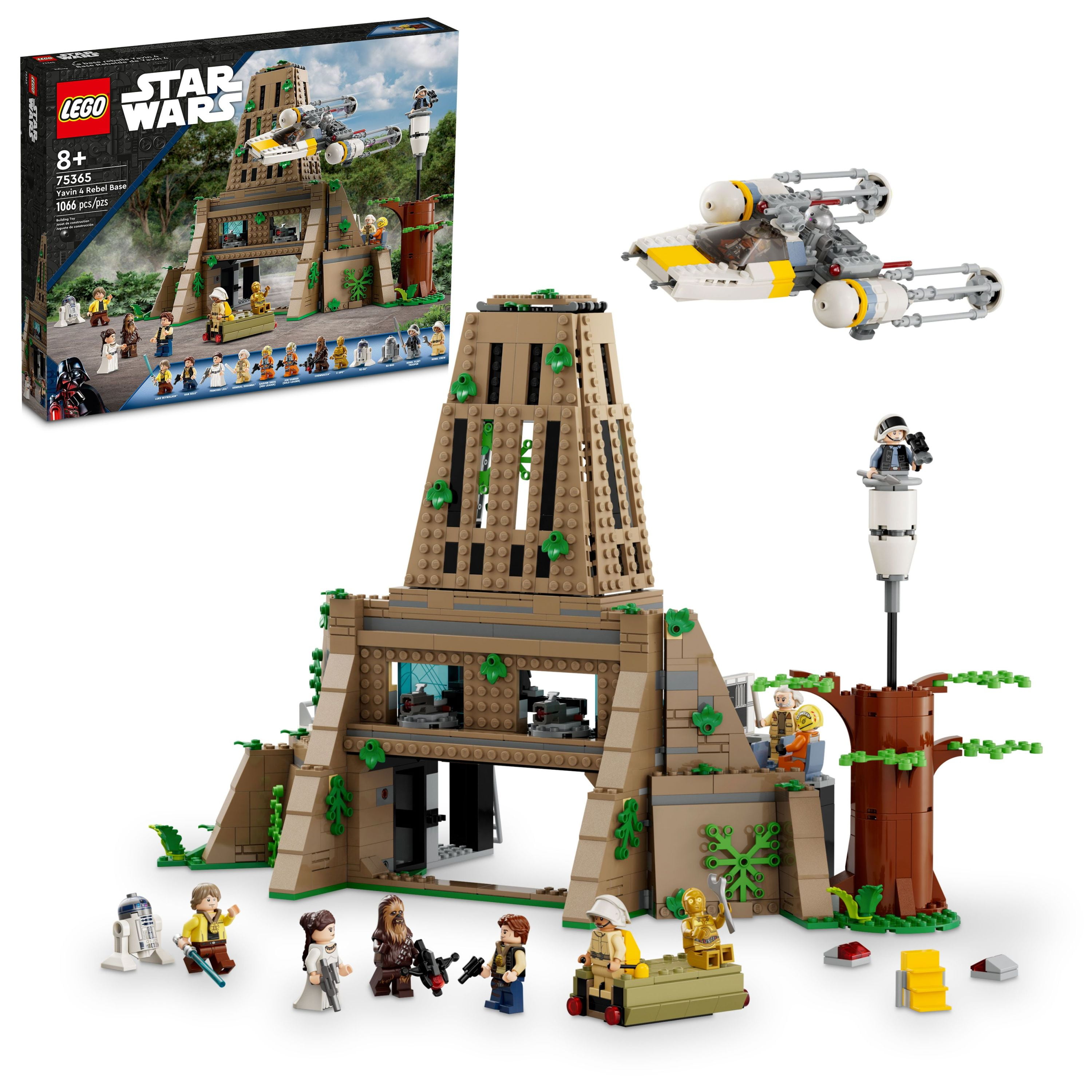 LEGO Star Wars A New Hope Yavin 4 Rebel Base 75365, Star Wars Playset  Featuring a Command Room, Medal Ceremony Stage, Y-wing Starfighter, 12 Star  Wars