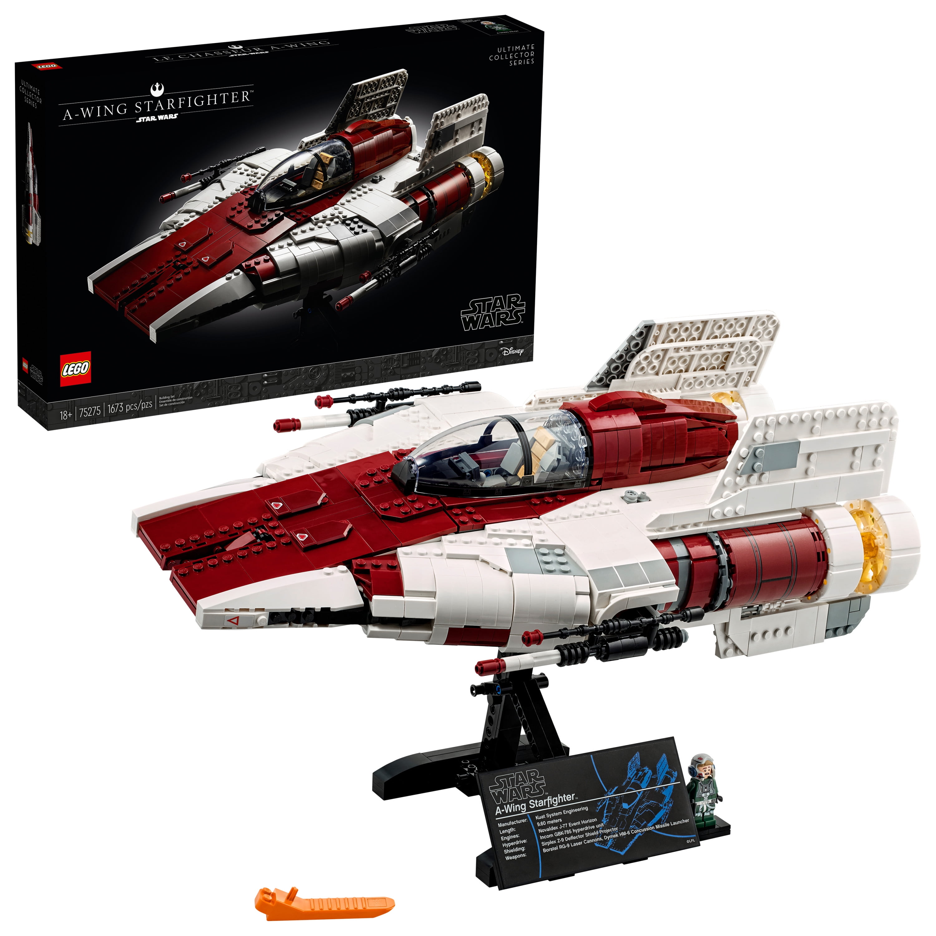 あー Amazon.com: LEGO (75275 Star Wars A-Wing Starfighter 1673