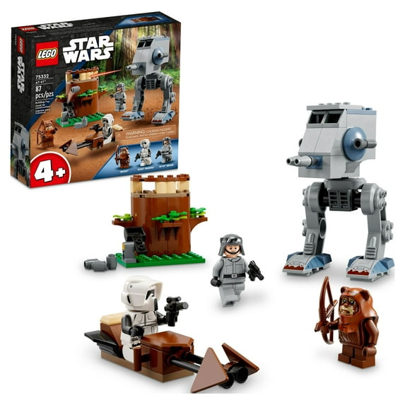 LEGO Star Wars AT-ST 75332, Construction Toy for Preschool Kids Aged 4 Plus with Wicket the Ewok & Scout Trooper Minifigures, Incl. Starter Brick, 2022 Set