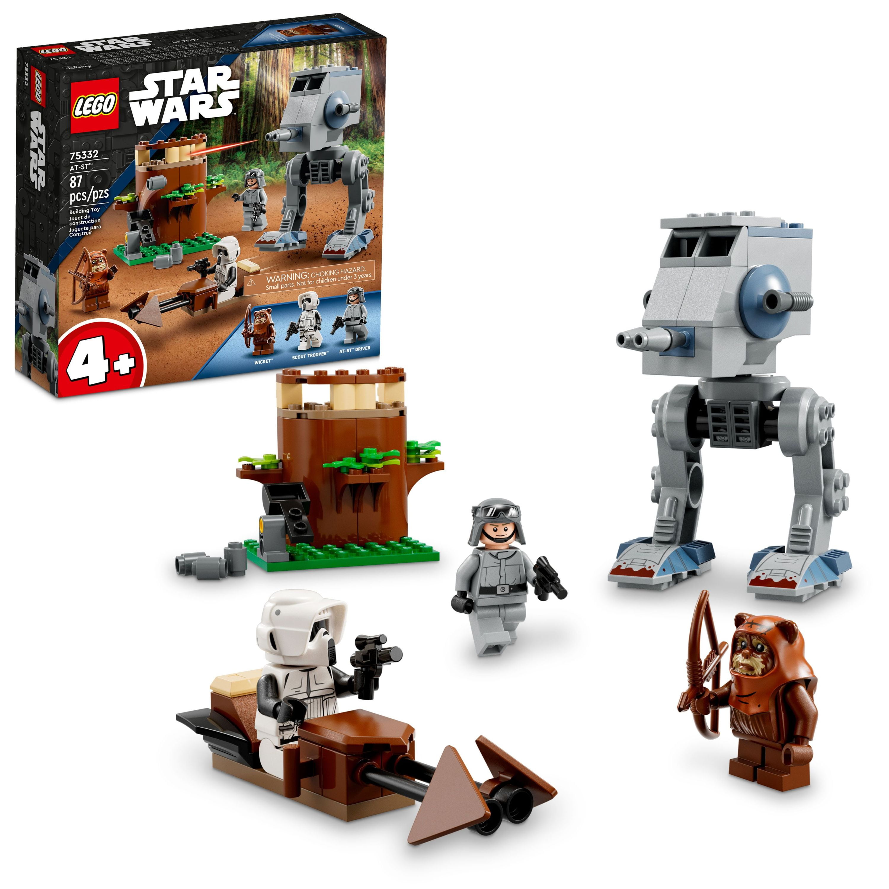Playful Automatisering Giotto Dibondon LEGO Star Wars AT-ST 75332, Construction Toy for Preschool Kids Aged 4 Plus  with Wicket the Ewok & Scout Trooper Minifigures, Incl. Starter Brick, 2022  Set - Walmart.com