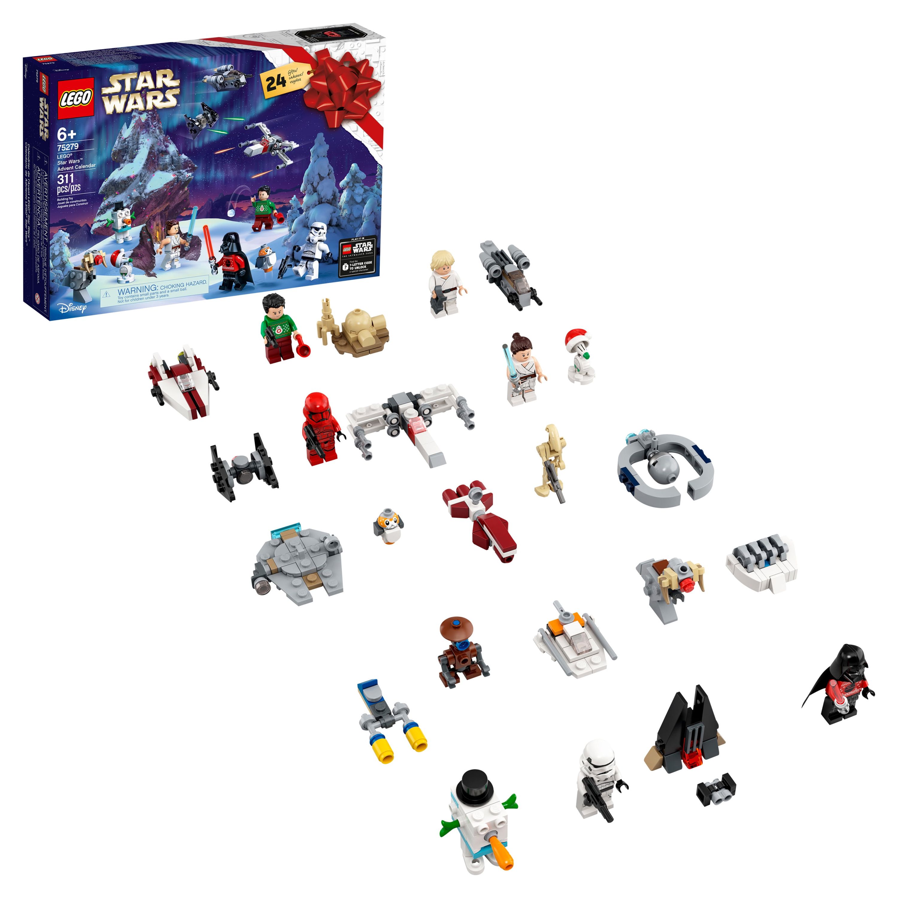 LEGO Star Wars Advent Calendar 75279 Building Kit, Fun Christmas Countdown Calendar with Star Wars Buildable Toys (311 Pieces) - image 1 of 7
