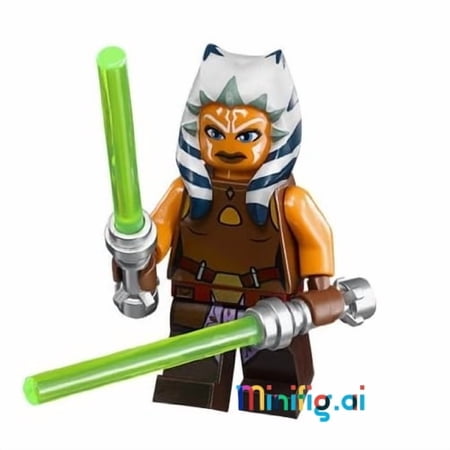 LEGO Star Wars Ahsoka Tano Minifigure with Dual Lightsabers From Sets 75013 & 75046