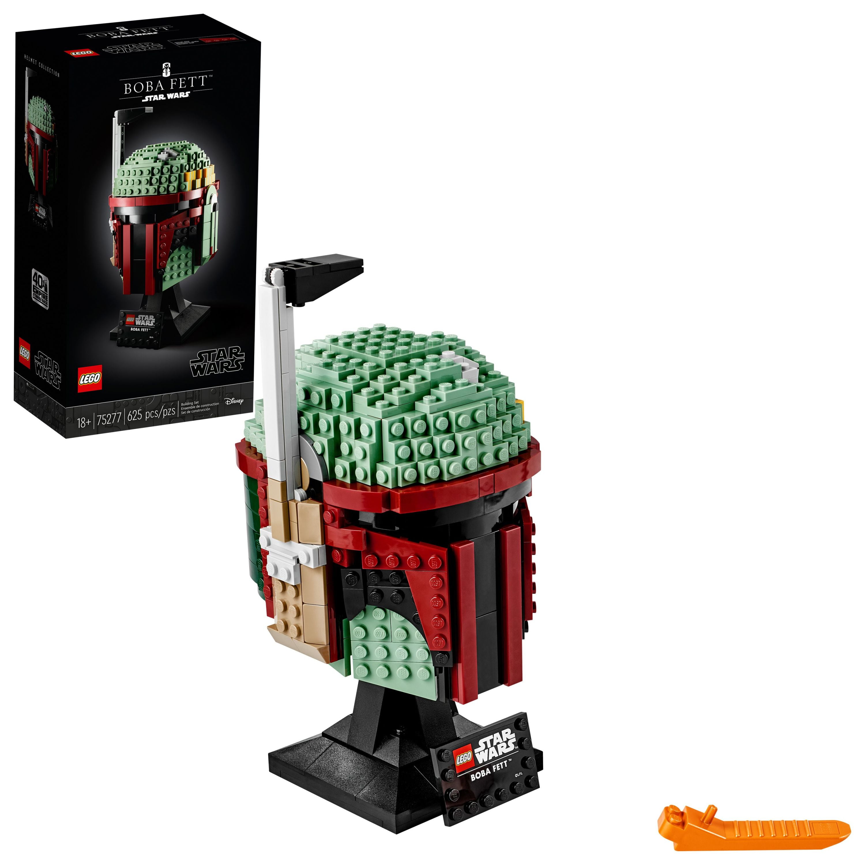 Mobilisere Vuggeviser Milestone LEGO Star Wars Boba Fett Helmet 75277 Building Kit - Walmart.com