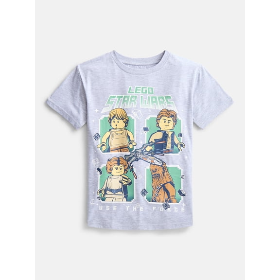 LEGO® Star Wars Boys' Graphic Crewneck Tee with Short Sleeves, Sizes 4-18