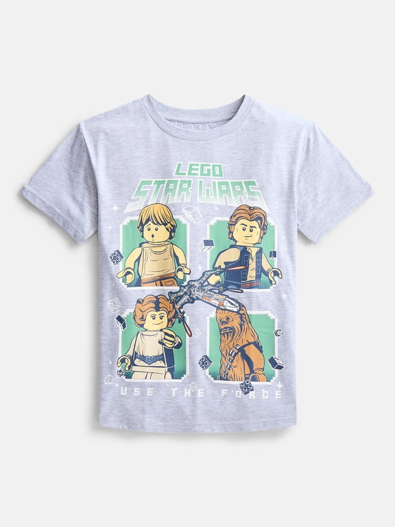 LEGO® Star Wars Boys' Graphic Crewneck Tee with Short Sleeves, Sizes 4-18