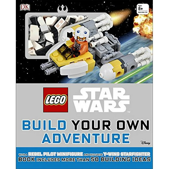 Pre-Owned LEGO Star Wars Build Your Own Adventure - Book with More Than 50 Building Ideas + Rebel Pilot Mini figure and Y-Wing Starfighter Paperback