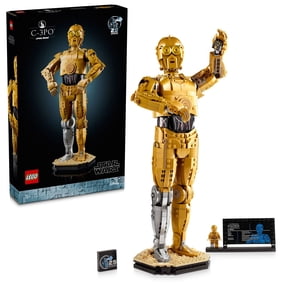 LEGO Star Wars C-3PO Buildable Droid Figure, Build and Display Model with C-3PO Minifigure, Star Wars Collectible for Home or Office Dcor, Nostalgic Gift Idea for Adults, Fans or Collectors, 75398