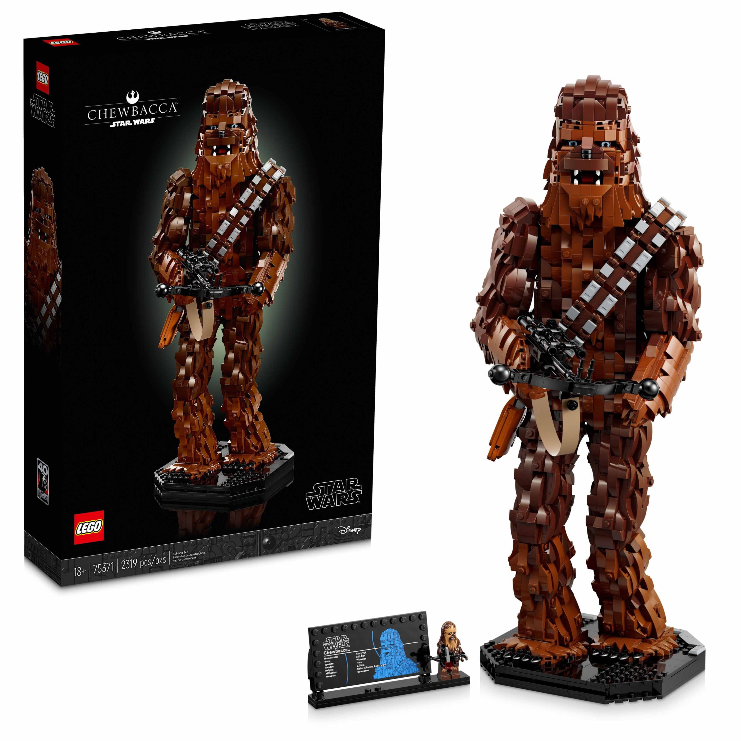 LEGO Star Wars Chewbacca 75371 Buildable Star Wars Collectible for