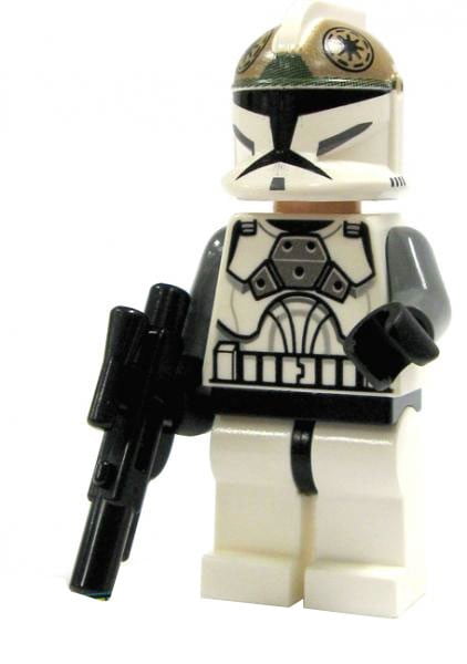 LEGO Star Wars Clone Gunner Minifigure [Black Head] [No Packaging]