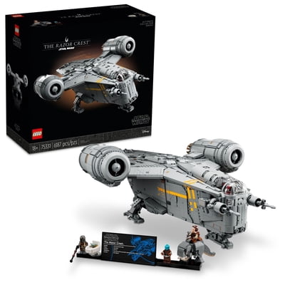 LEGO Star Wars The Razor Crest UCS Ultimate Collectors Series Starship Model Kit for Adults, Large Iconic The Mandalorian and Grogu Memorabilia Collectable, 75331