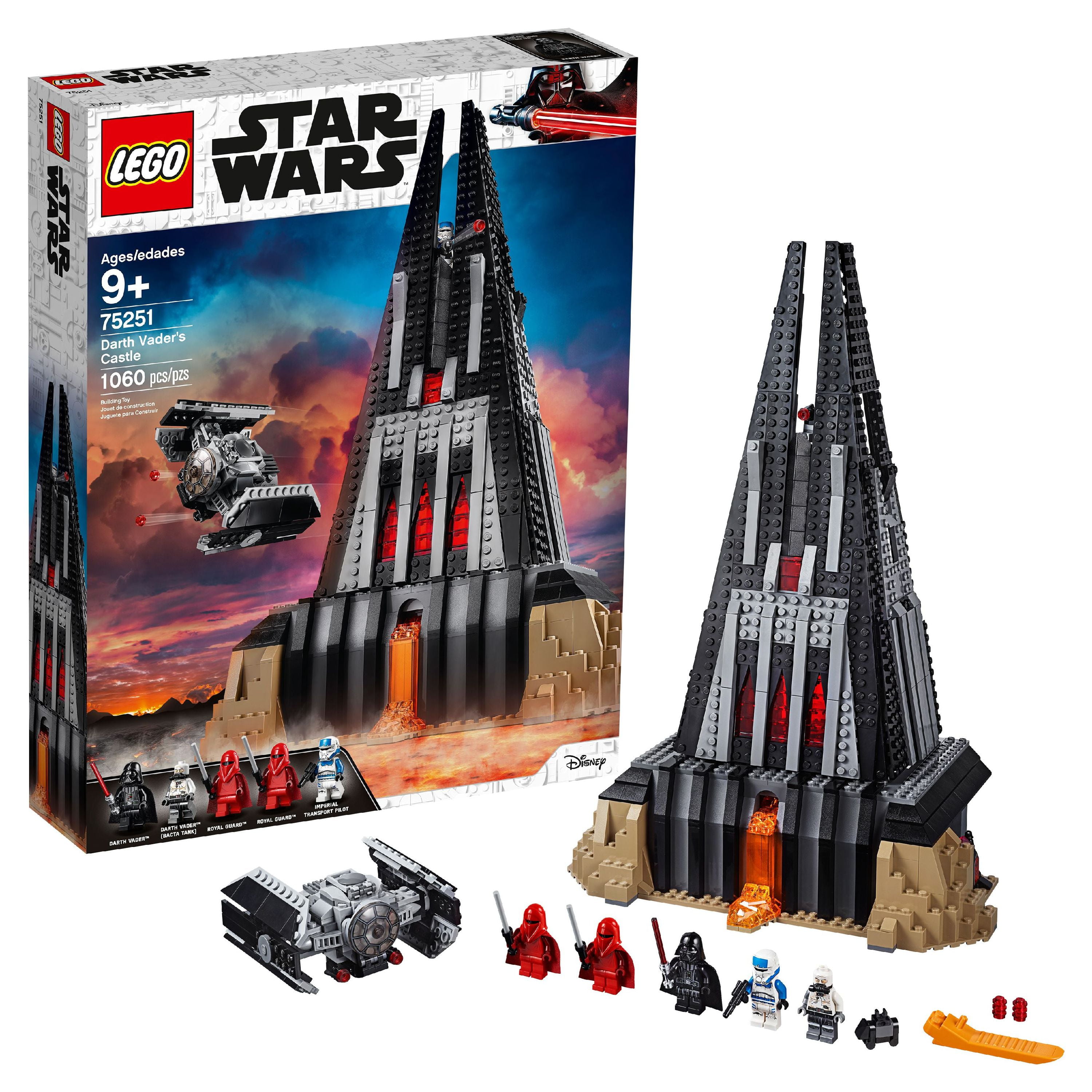 Free Shipping LEGO Star Wars Darth Vaders Castle 75251 Building Kit 1060 Pieces Walmart