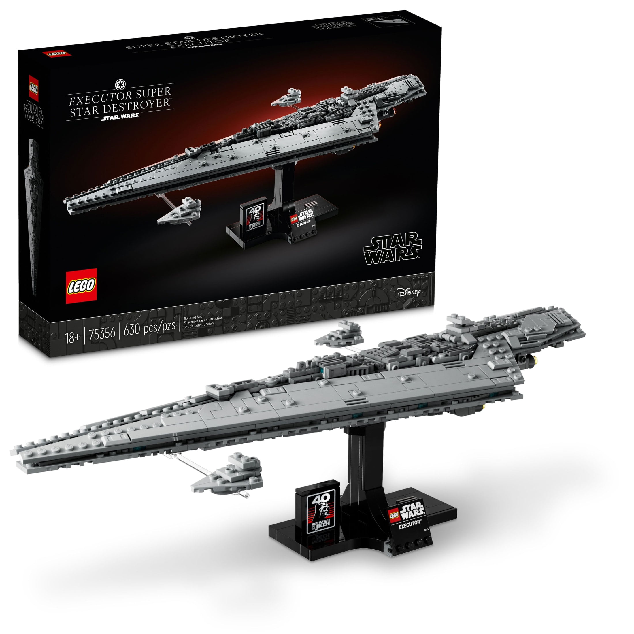 LEGO Star Wars Executor Super Star Destroyer Building Set for Adults - Darth Vader Collectible Model Kit, Ages 18+ - Gift for Christmas - 75356