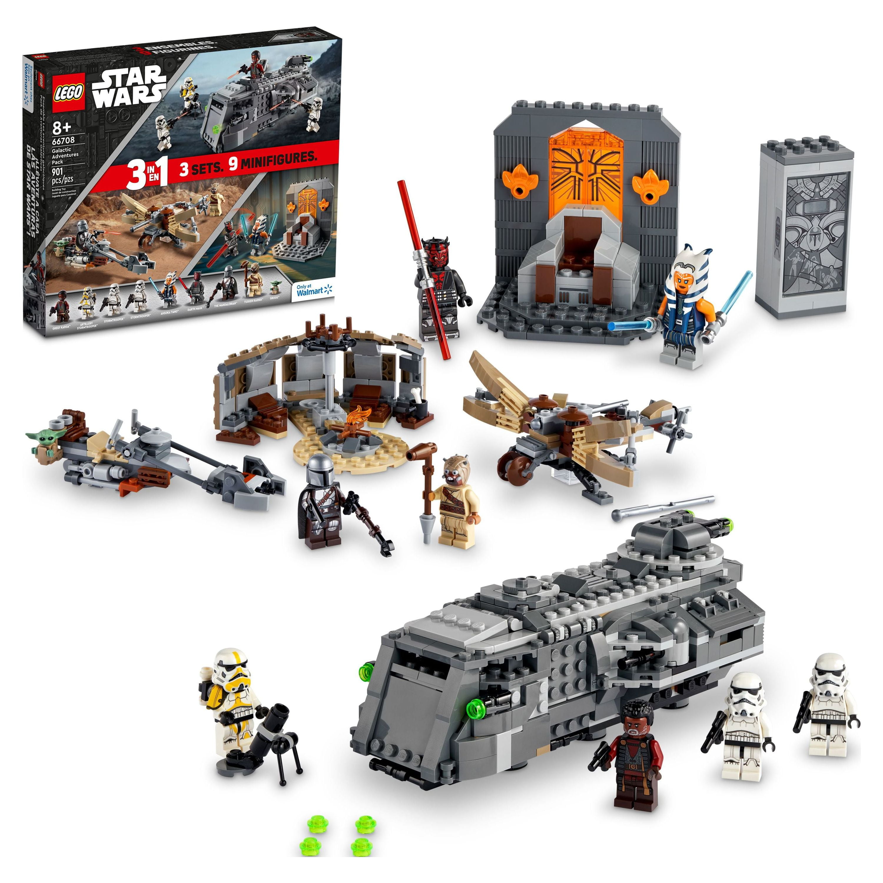LEGO Star Wars Galactic Adventures Pack 66708 3-in-1 Building Toy Gift Set  (901 pieces)