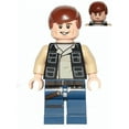 thumbnail image 1 of LEGO Star Wars Han Solo, Dark Blue Legs, Vest with Pockets Minifigure, 1 of 4