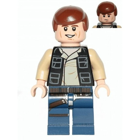 LEGO Star Wars Han Solo, Dark Blue Legs, Vest with Pockets Minifigure