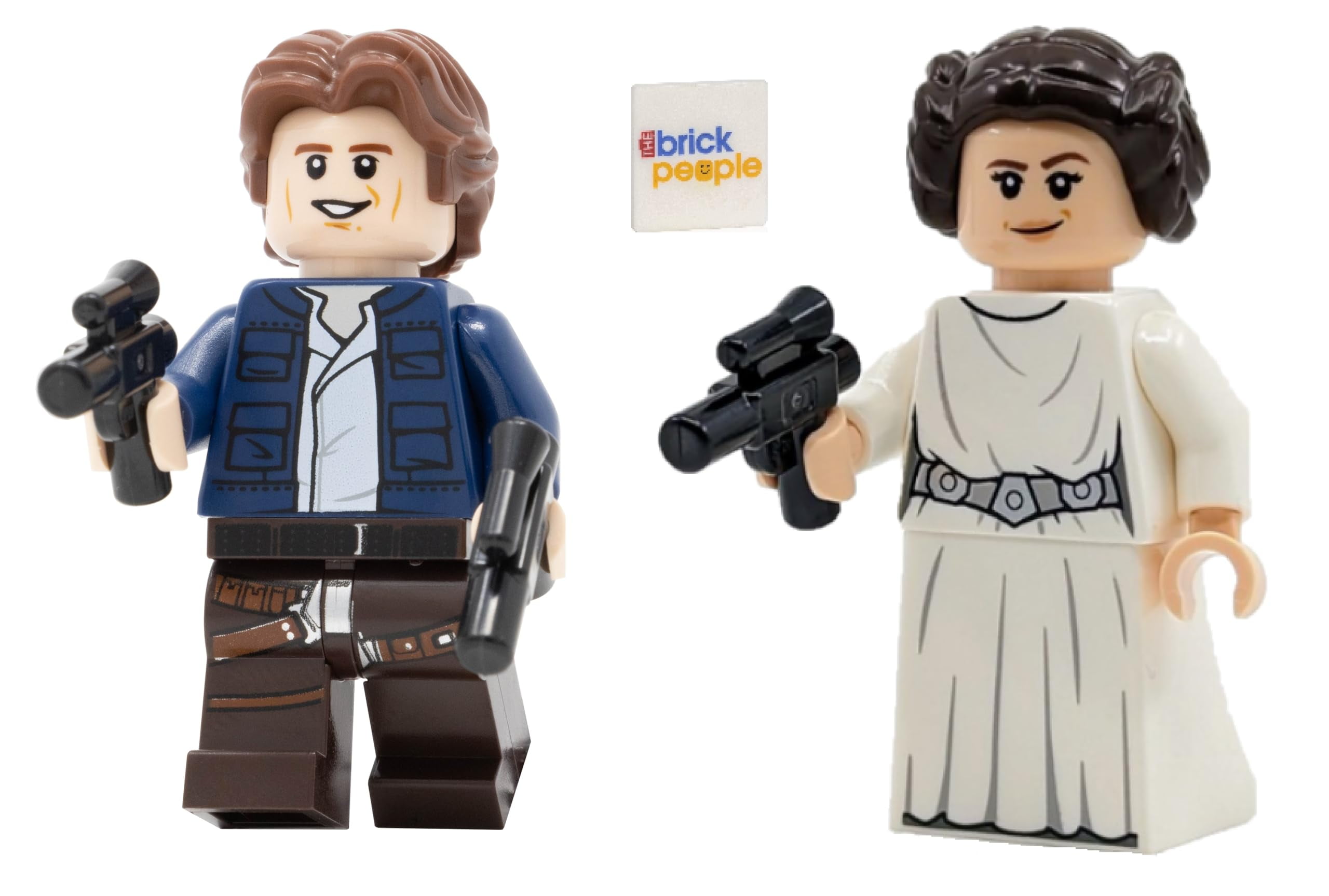 LEGO Star Wars Han Solo Minifigure and Princess Leia Combo Walmart