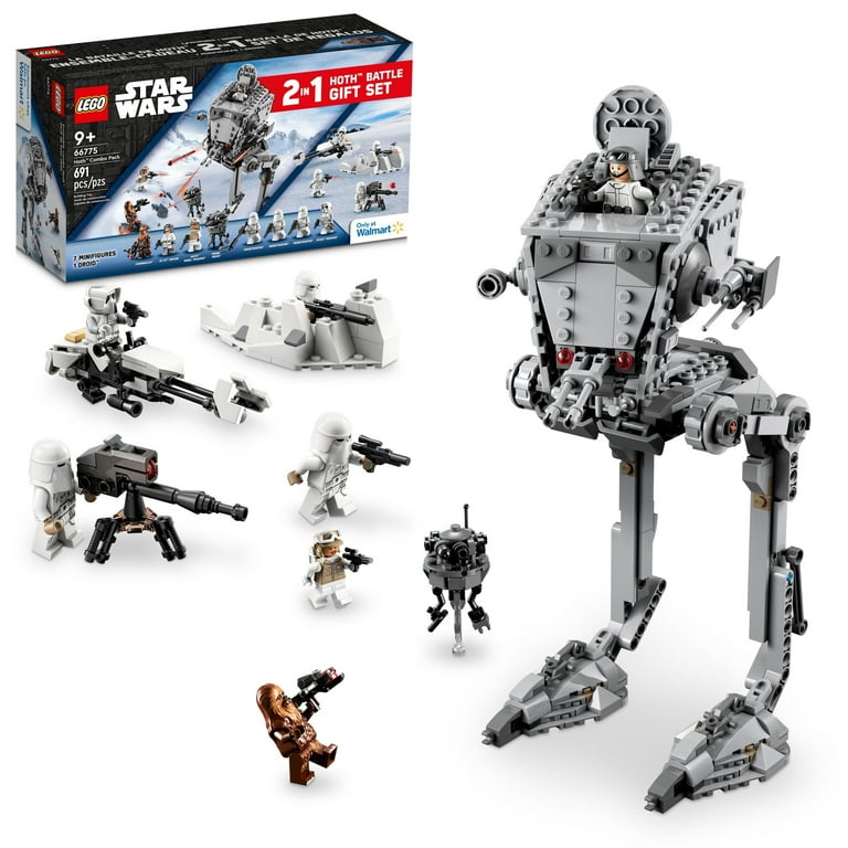 LEGO Star Wars Hoth Combo 66775, Kids' Xmas Gift, Snowtrooper