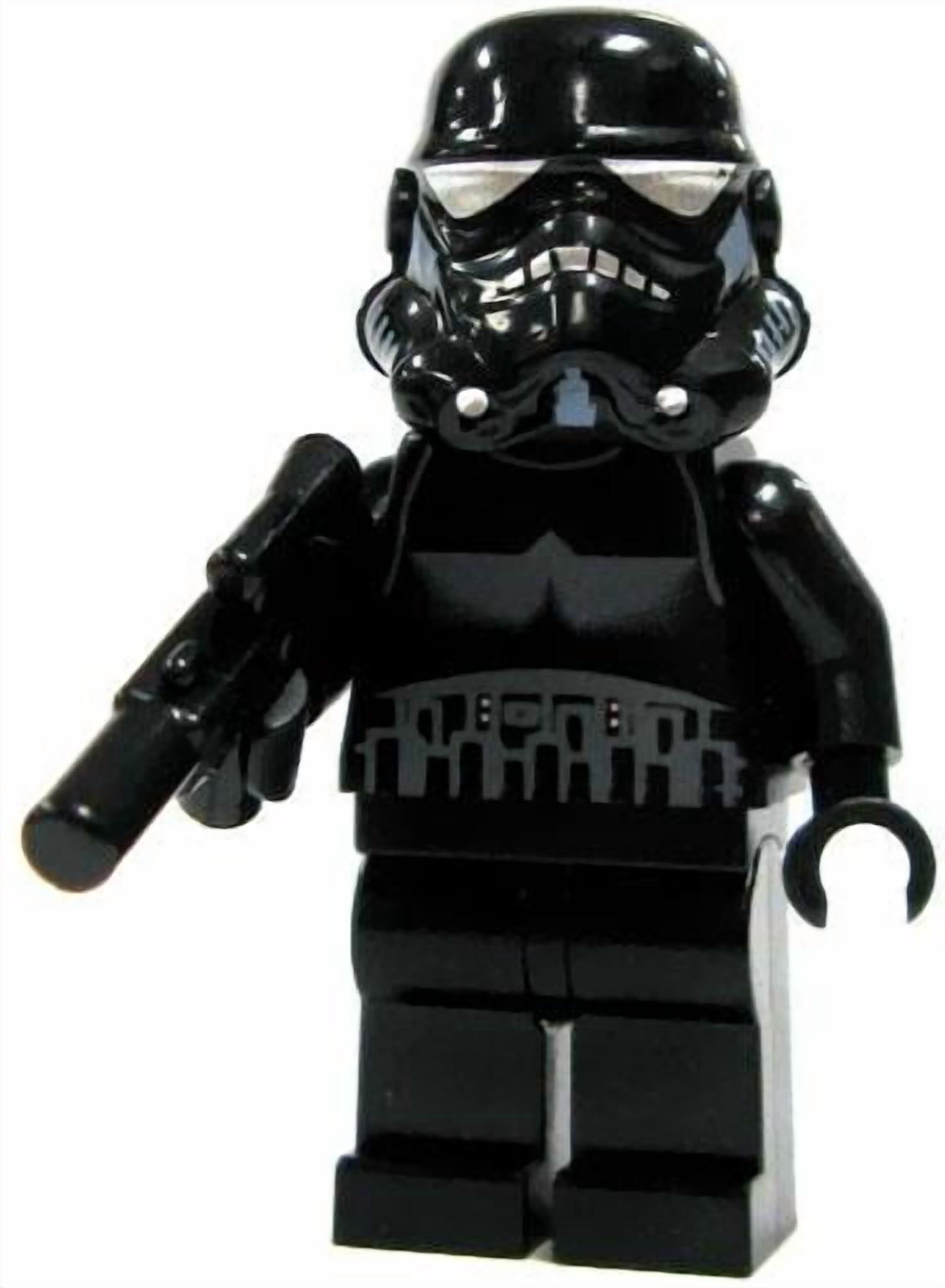 LEGO Star Wars Imperial Black Shadow Trooper Minifigure with Blaster From Sets 7664 & 7667
