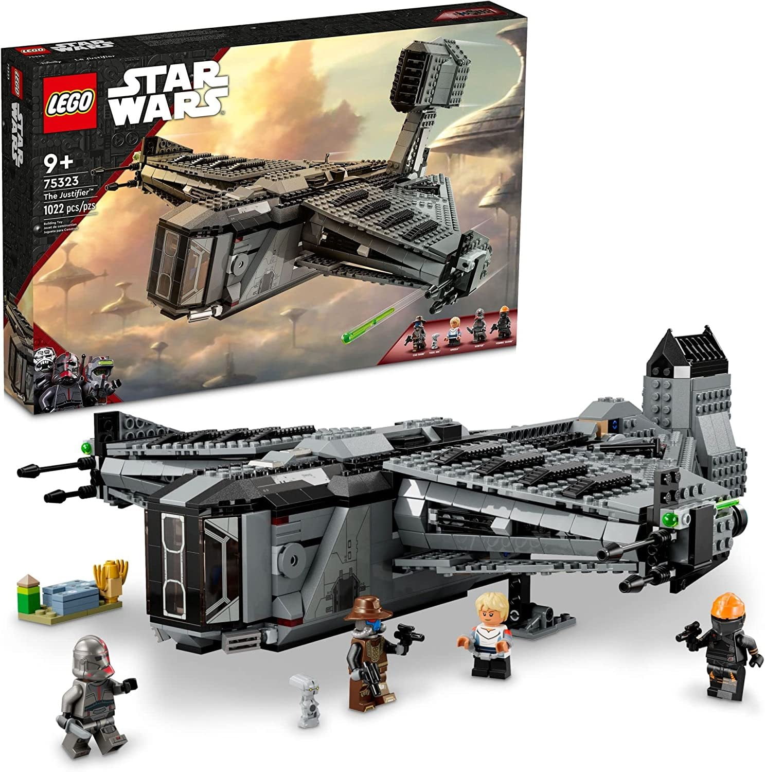 ブラズーカ LEGO Star Wars The Justifier Toy Starship, 4 Minifigures, Laser