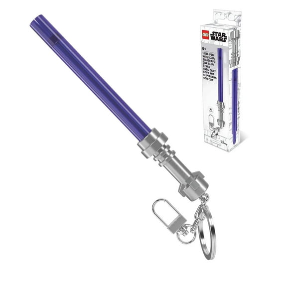 LEGO Star Wars Lightsaber Gel Pen with Clip - Purple (53516)