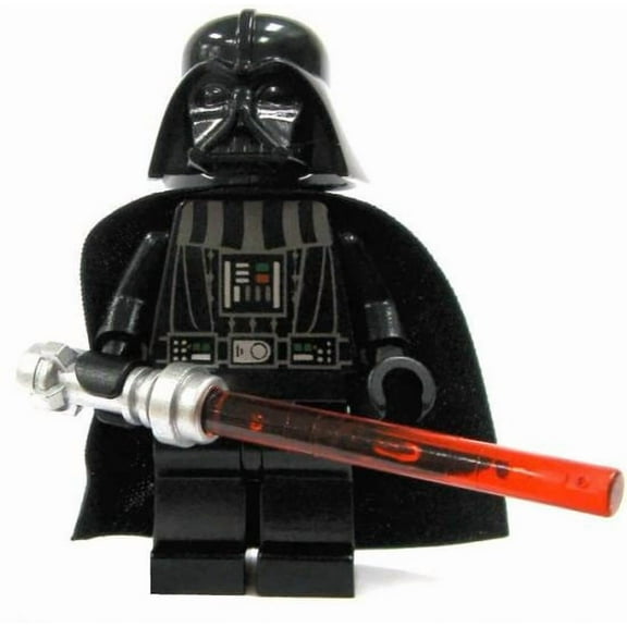 LEGO Star Wars Loose Darth Vader Minifigure with Weapon Block Building Set, 7 Pieces