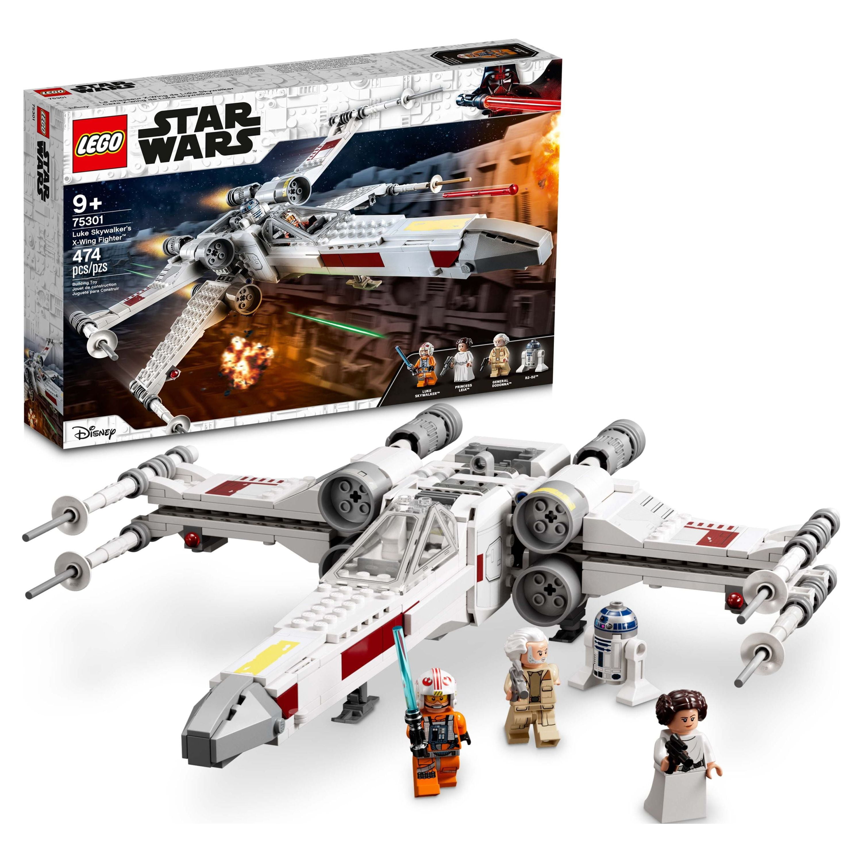 https://i5.walmartimages.com/seo/LEGO-Star-Wars-Luke-Skywalker-s-X-Wing-Fighter-75301-Building-Toy-Gifts-for-Kids-Boys-Girls-with-Princess-Leia-Minifigure-and-R2-D2-Droid-Figure_5e9c360e-7df9-4892-b3cc-6d2f98e1fbed.08b931da9d39da5f51992580b6212695.jpeg