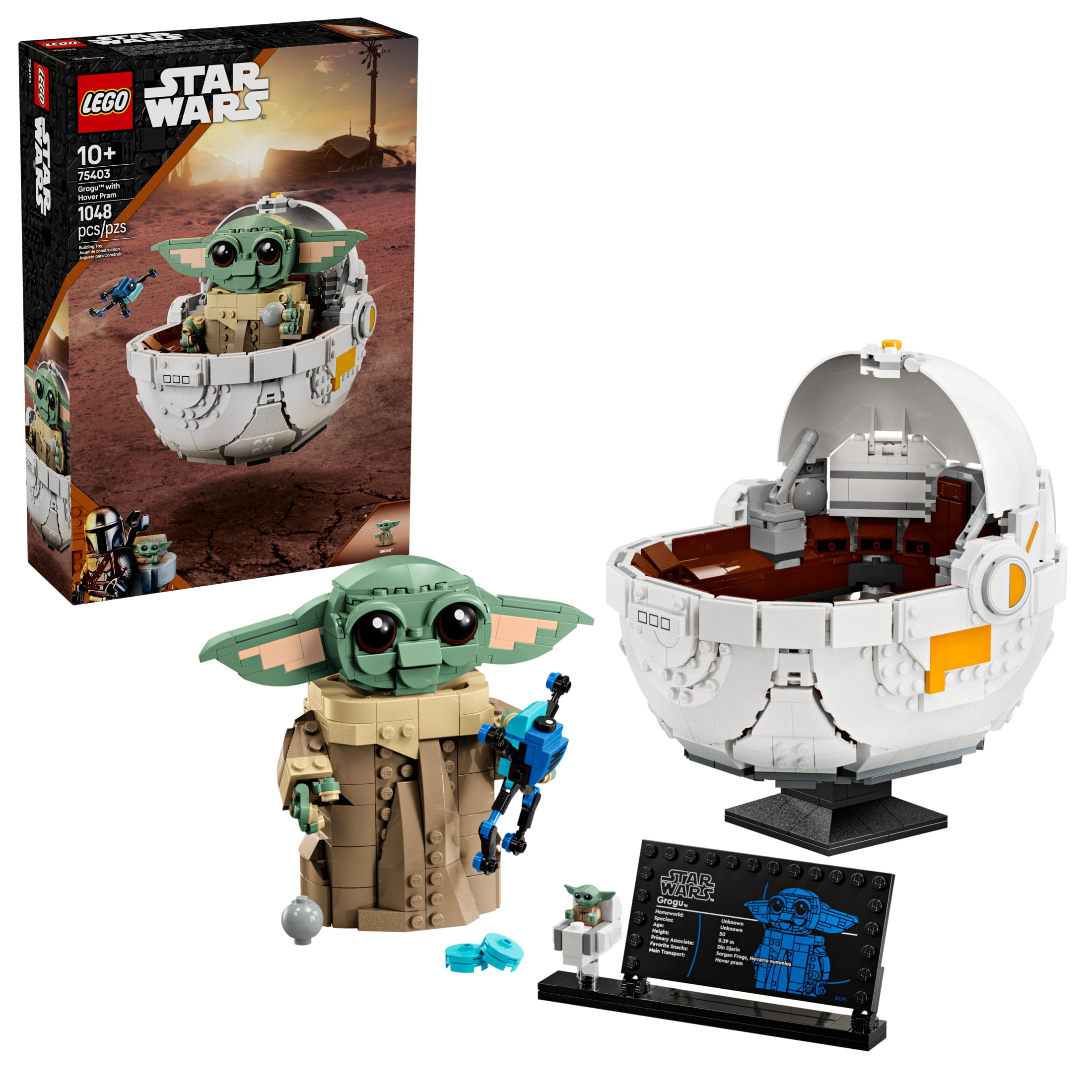 LEGO Star Wars Grogu with Hover Pram Building Toy Set - Star Wars