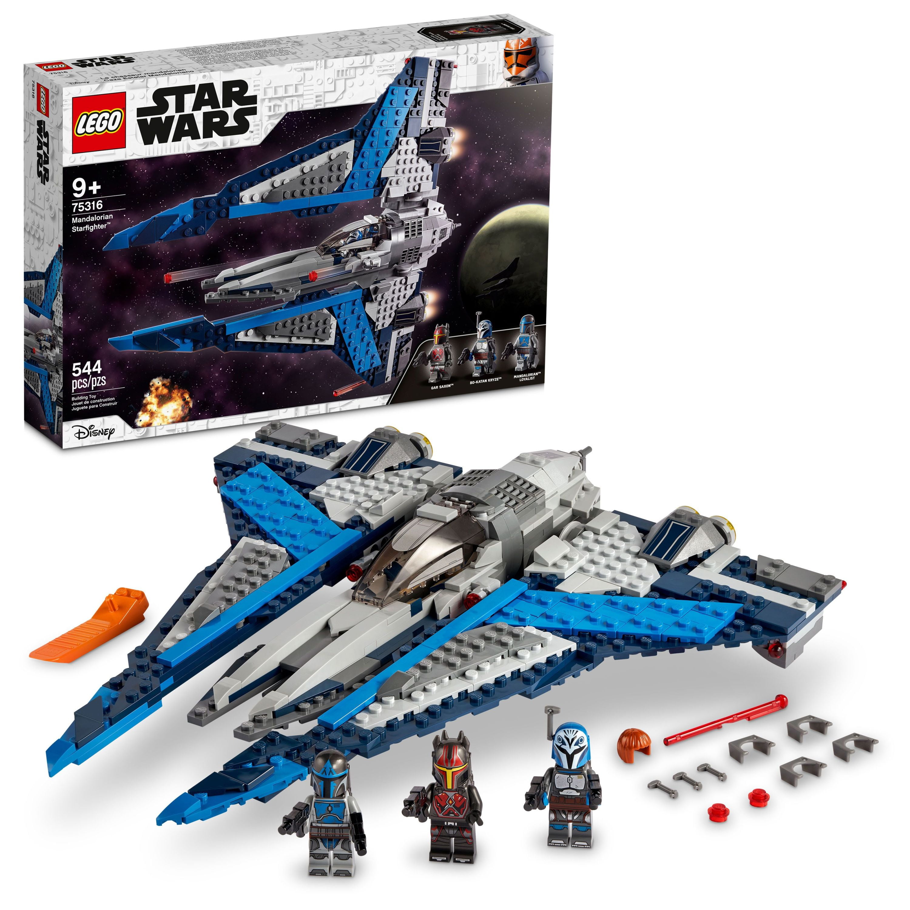 overraskende definitive Almægtig LEGO Star Wars Mandalorian Starfighter 75316 Building Toy Set (544 Pieces)  - Walmart.com