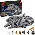 thumbnail interactive-video image 1 of LEGO Star Wars Millennium Falcon 75257 Building Set - Starship Model with Finn, Chewbacca, Lando Calrissian, Boolio, C-3PO, R2-D2, and D-O Minifigures, The Rise of Skywalker Movie Collection, 1 of 9