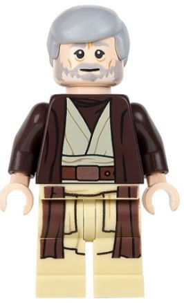 LEGO Star Wars Obi-Wan Kenobi Minifigure [Dark Brown Hooded Coat] [No Packaging]