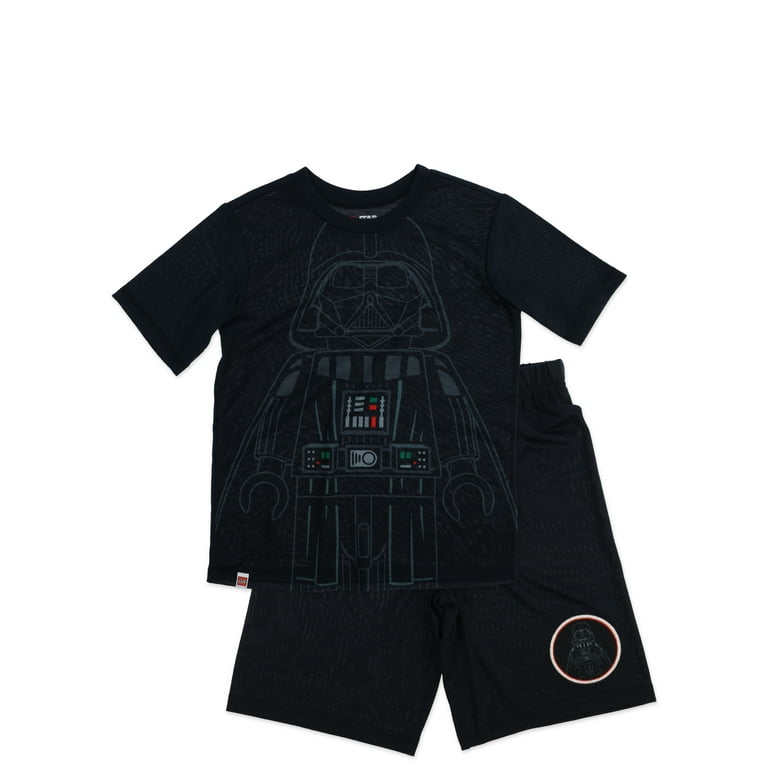 LEGO Star Wars Pajamas for Boys Darth Vader Two Piece Polyester Sleepwear Set Black Size 10 12 Walmart